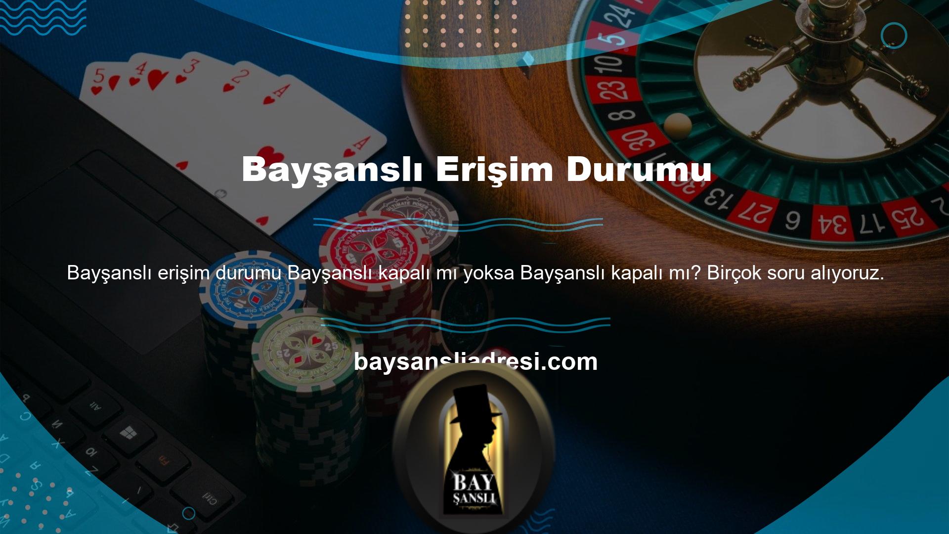 Bazen bahis sitelerine erişemezsiniz